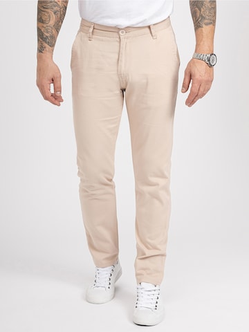 Rock Creek Regular Chino Pants in Beige: front