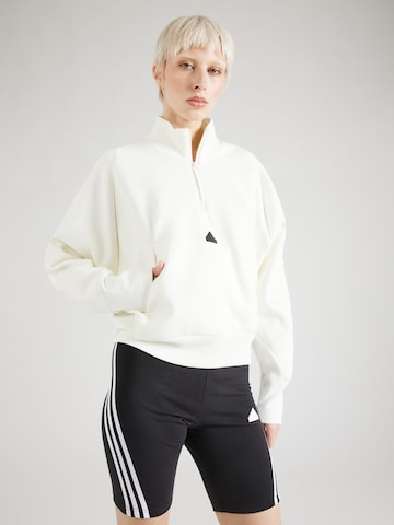 ADIDAS SPORTSWEAR Athletic Sweatshirt 'Z.N.E.' in White: front