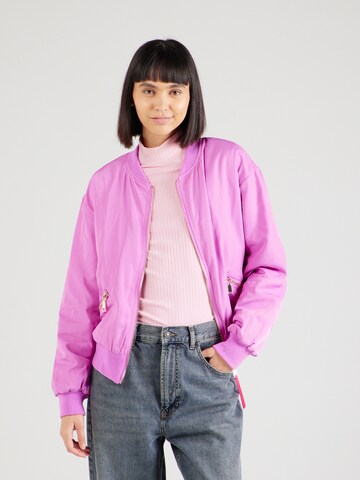 NÜMPH Between-Season Jacket 'ELLINORA' in Purple: front