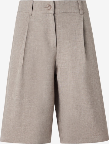 ONLY Wide leg Παντελόνι πλισέ 'ONLLinda' σε γκρι: μπροστά