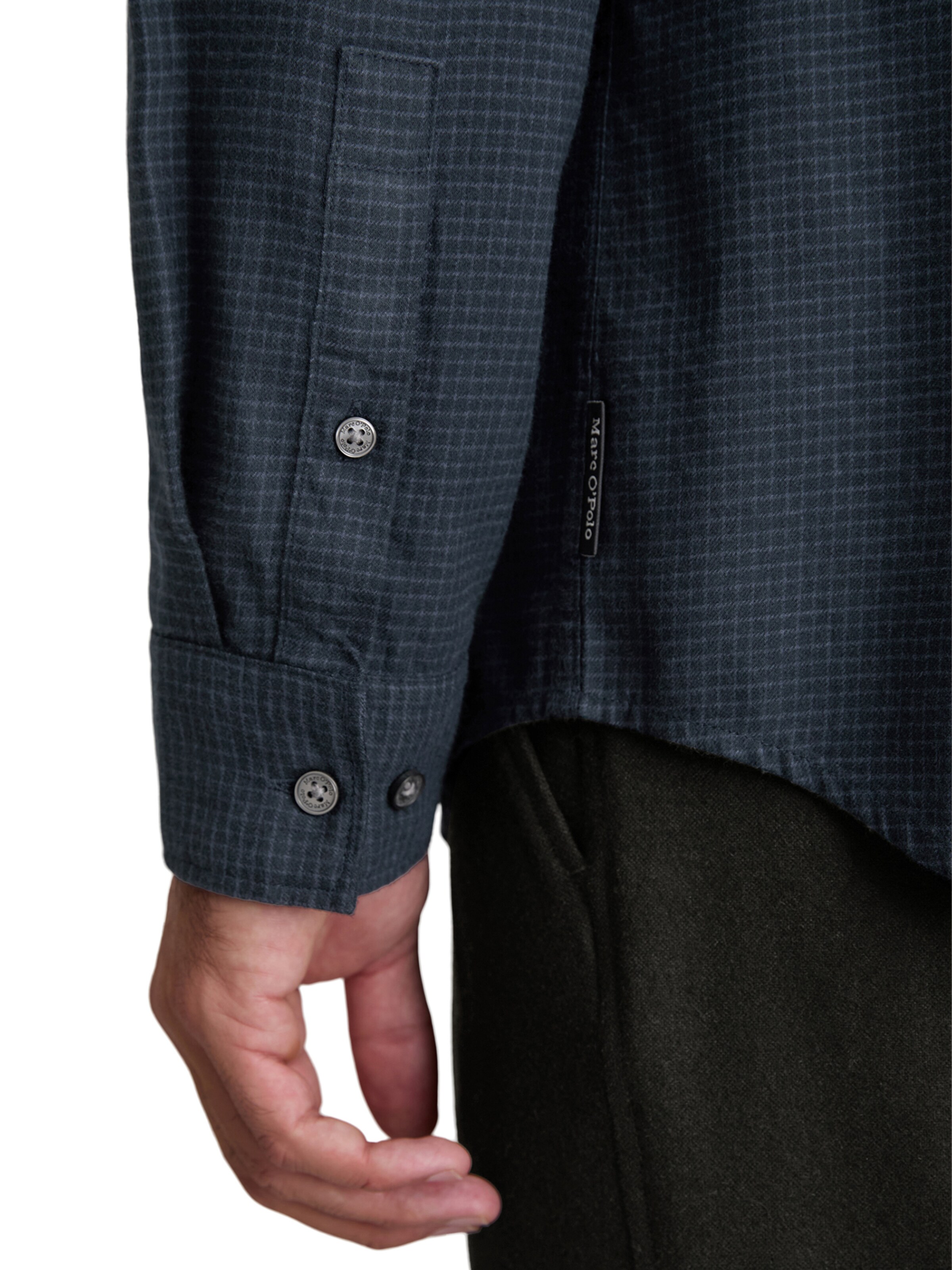 Marc O'Polo Regular fit Overhemd in Blauw