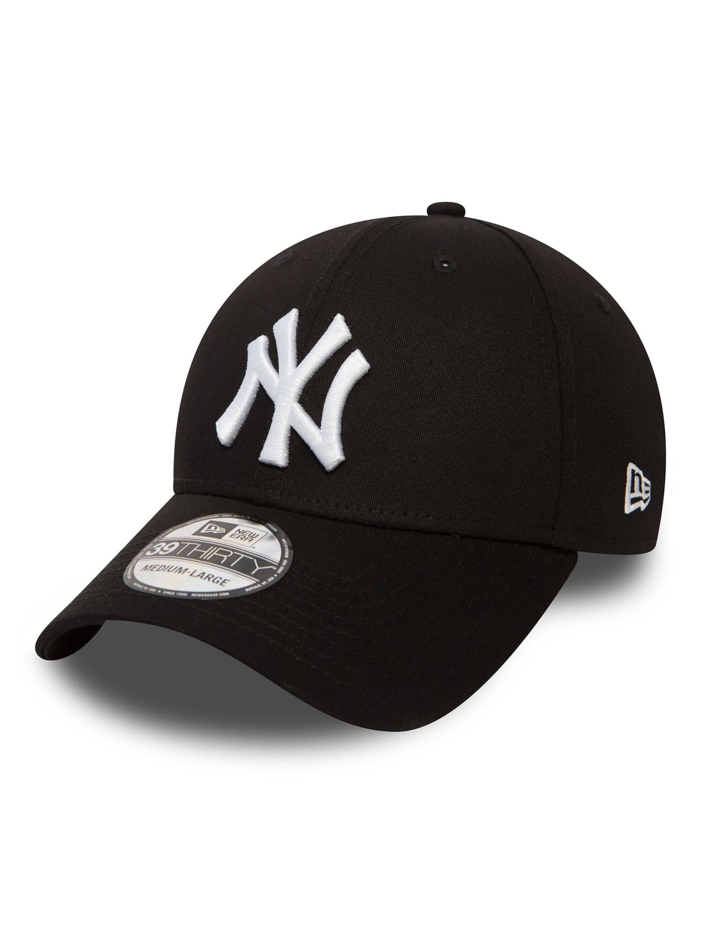 NEW ERA Athletic Cap '39THIRTY New York Yankees Basic' in Black: front