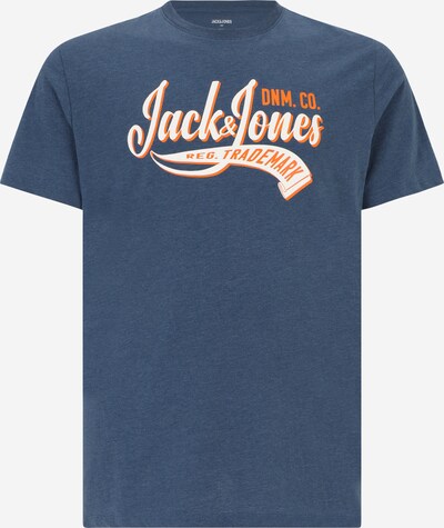 Jack & Jones Plus Camisa em navy / laranja / branco, Vista do produto