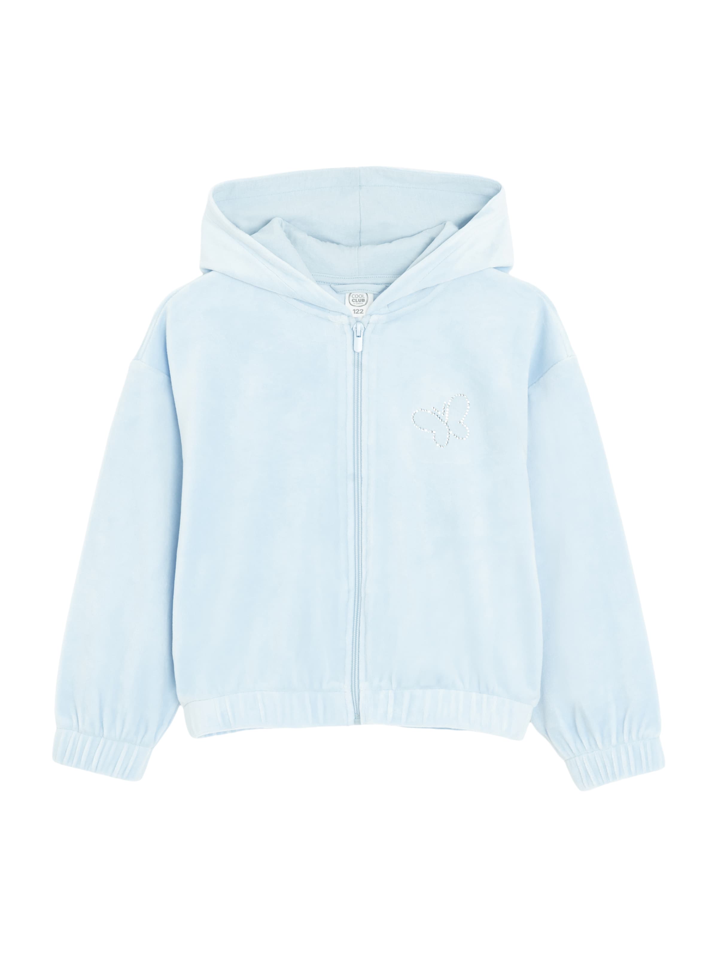 Cool Club Sweatvest in Blauw: voorkant