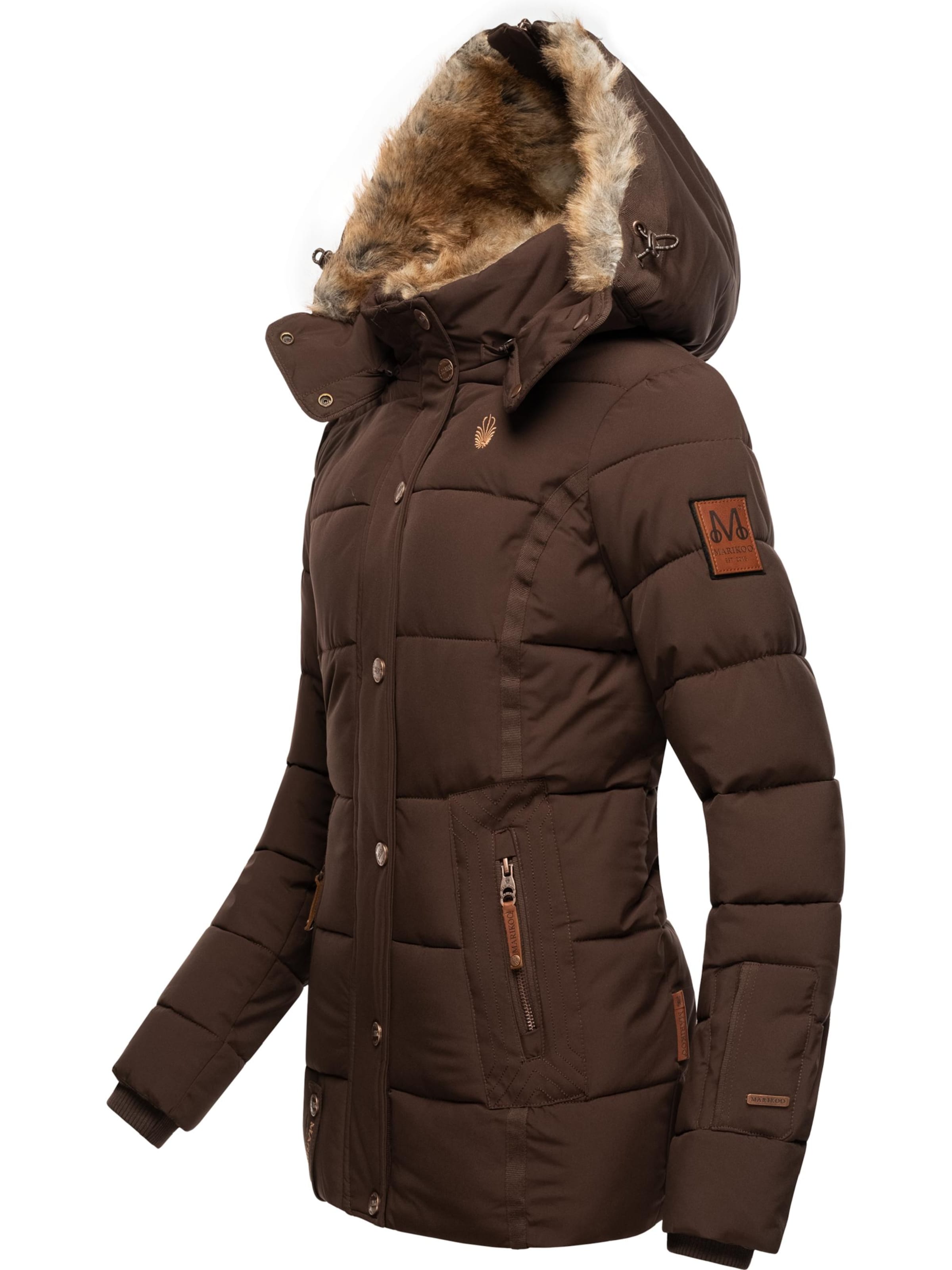 MARIKOO Winter jacket 'Nekoo' in Brown