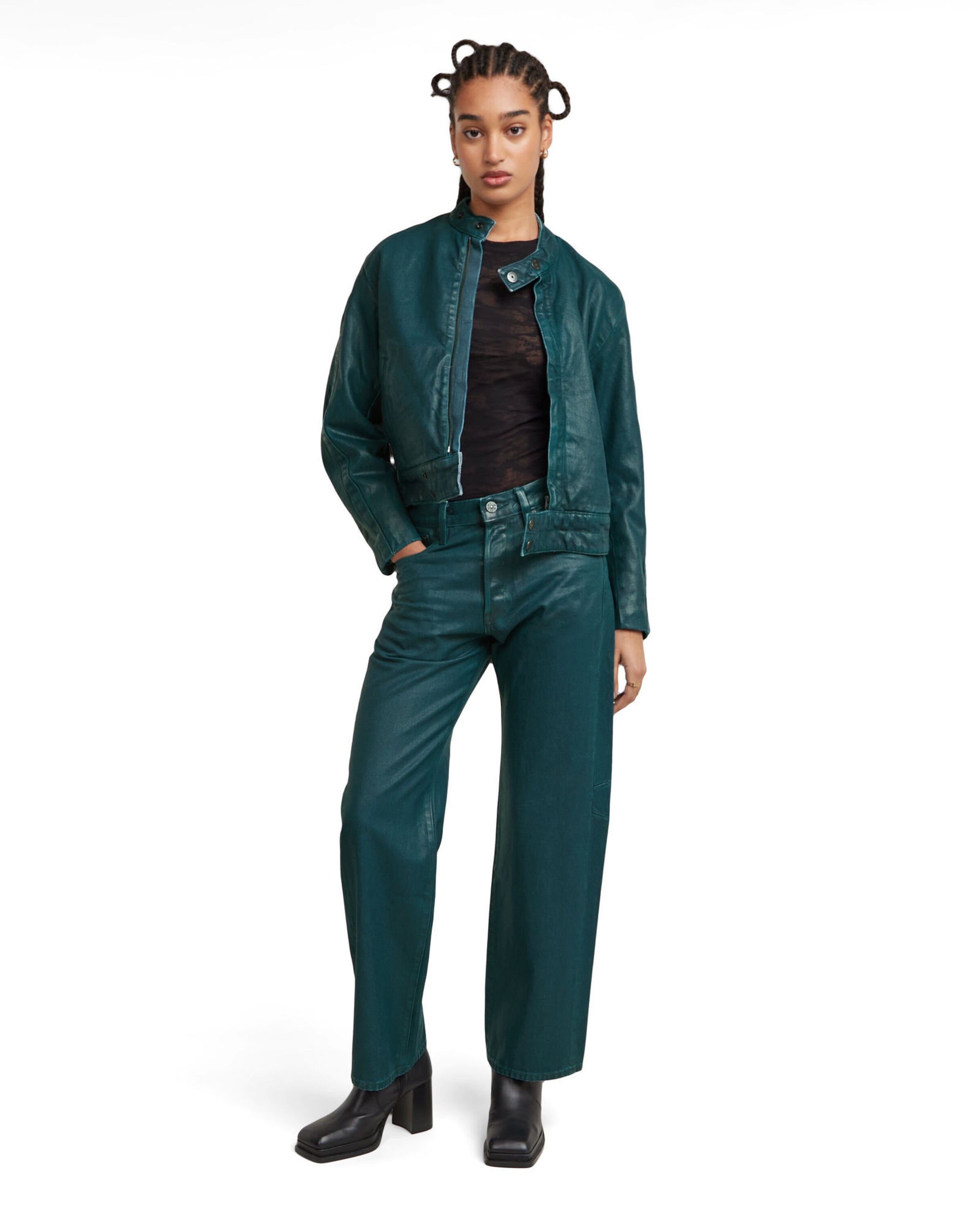 G-STAR Loosefit Jeans in Groen