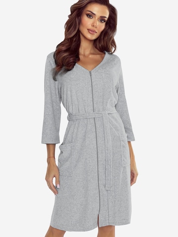 Peignoir long '5011' Vivisence en gris : devant