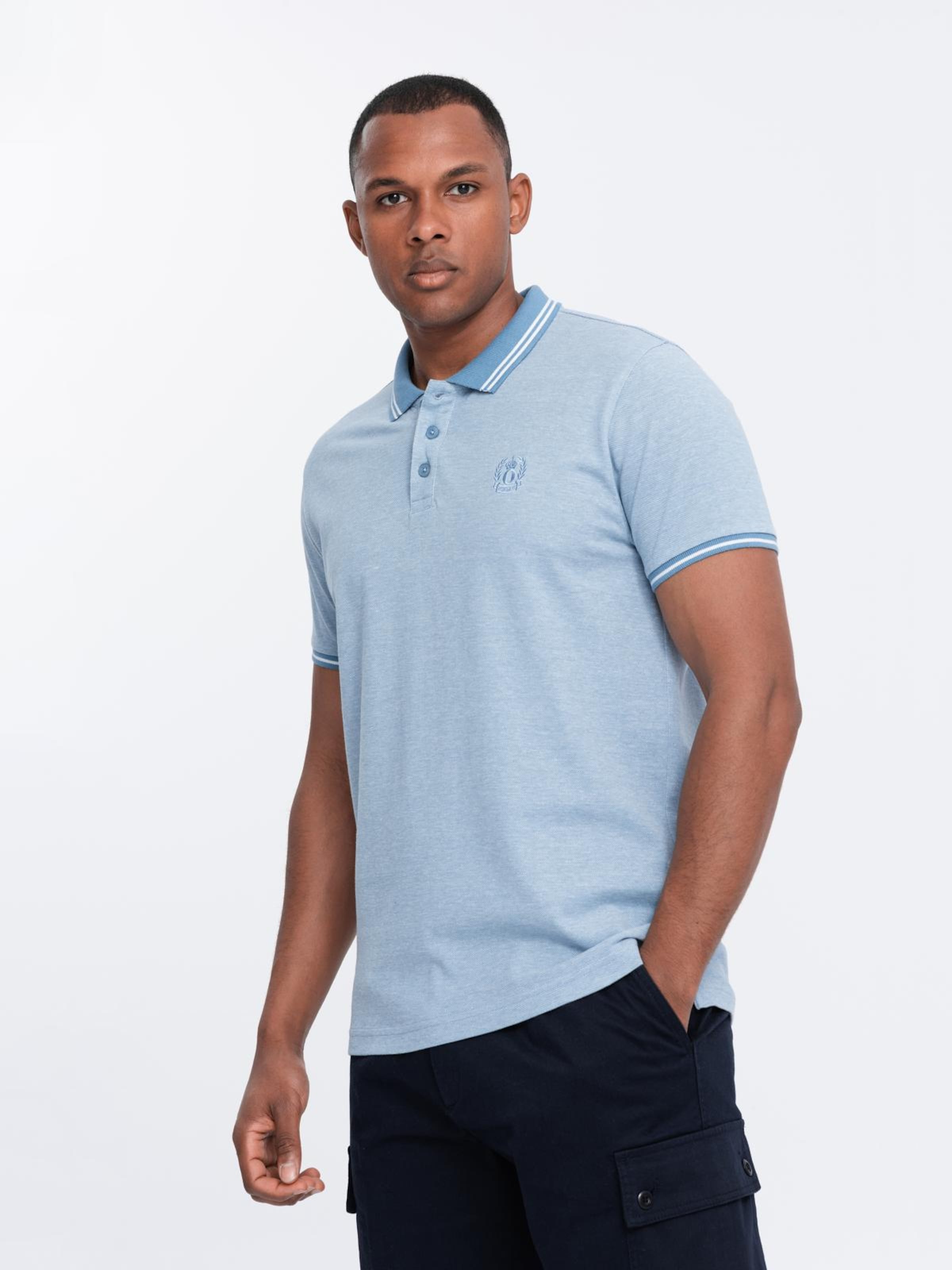 Ombre Shirt in Blue: front