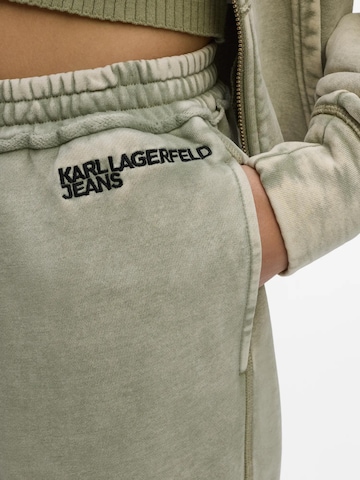KARL LAGERFELD JEANS Wide leg Broek in Groen