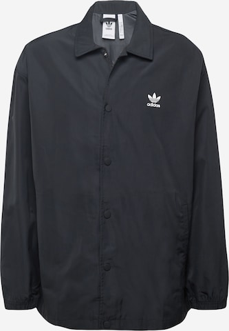 Geacă de primăvară-toamnă 'Adicolor Classics Trefoil ' de la ADIDAS ORIGINALS pe negru: față