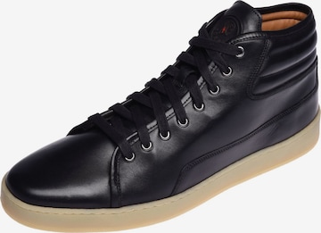 Gordon & Bros High-Top Sneakers in Black: front