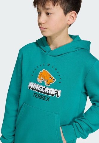 ADIDAS TERREX Sportsweatshirt 'Adidas x Minecraft' in Grün