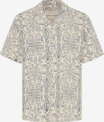 !Solid Comfort fit Button Up Shirt ' SDUtkolt ' in Beige: front