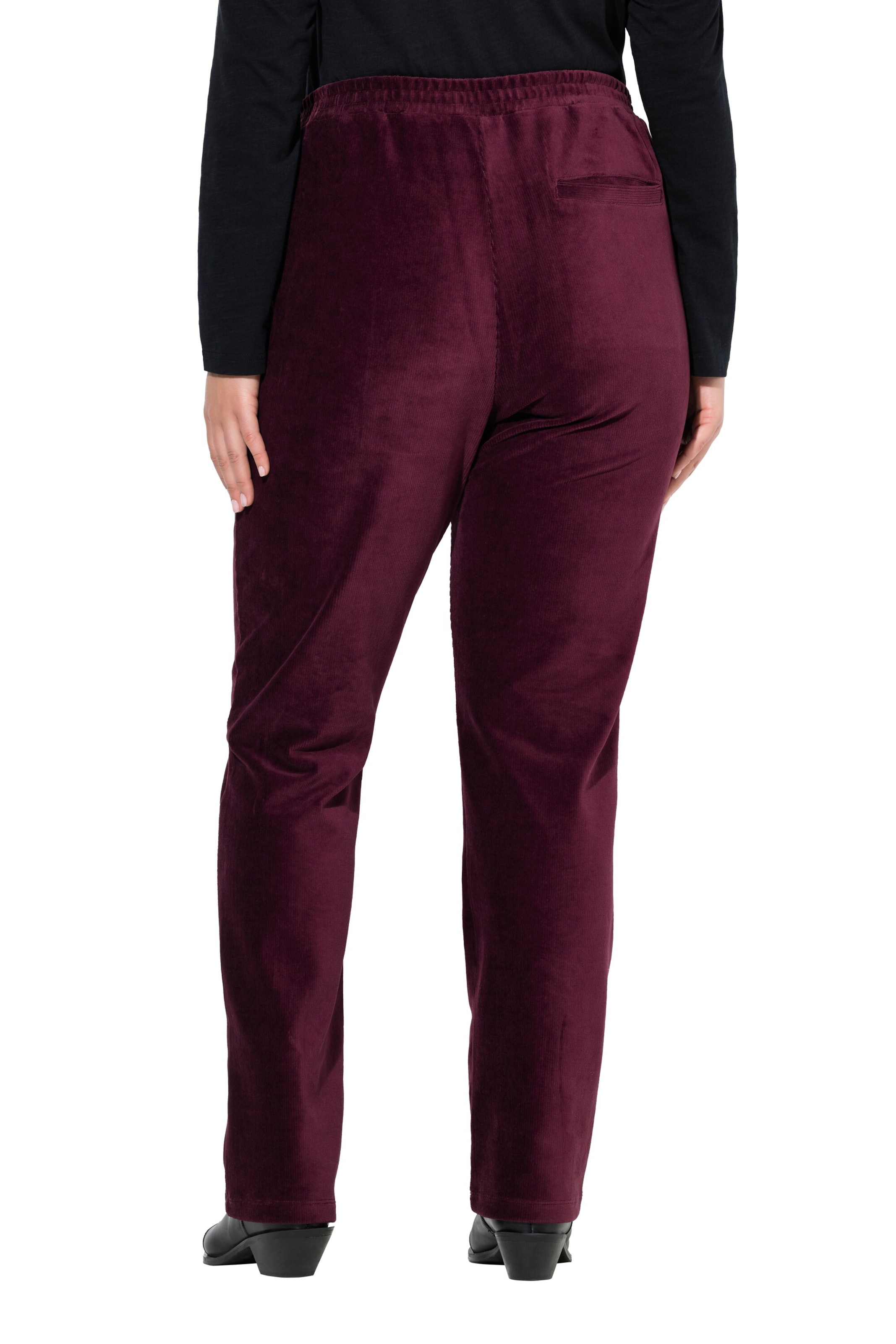 Ulla Popken Regular Trousers in Purple