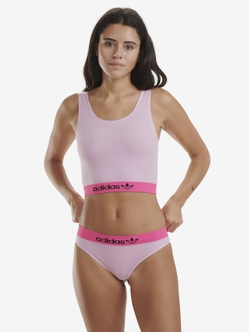 ADIDAS ORIGINALS Bralette Sports Bra ' Brami Logo Rib ' in Pink