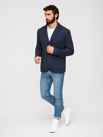 Ombre Regular Fit Businesshemd in Blau