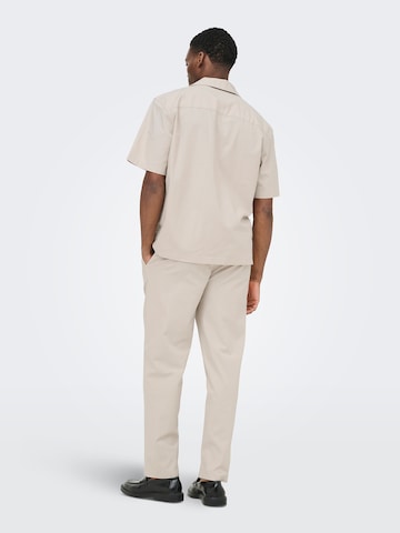 Effilé Pantalon 'ONSREID LINUS' Only & Sons en gris