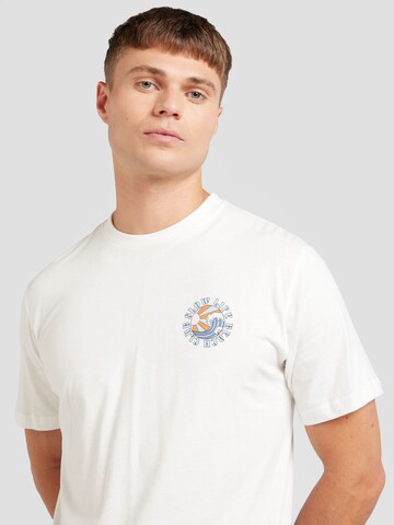 Springfield T-Shirt 'SLOW LIFE' in Beige