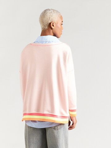 Sweat-shirt 'Namasté' miss goodlife en rose