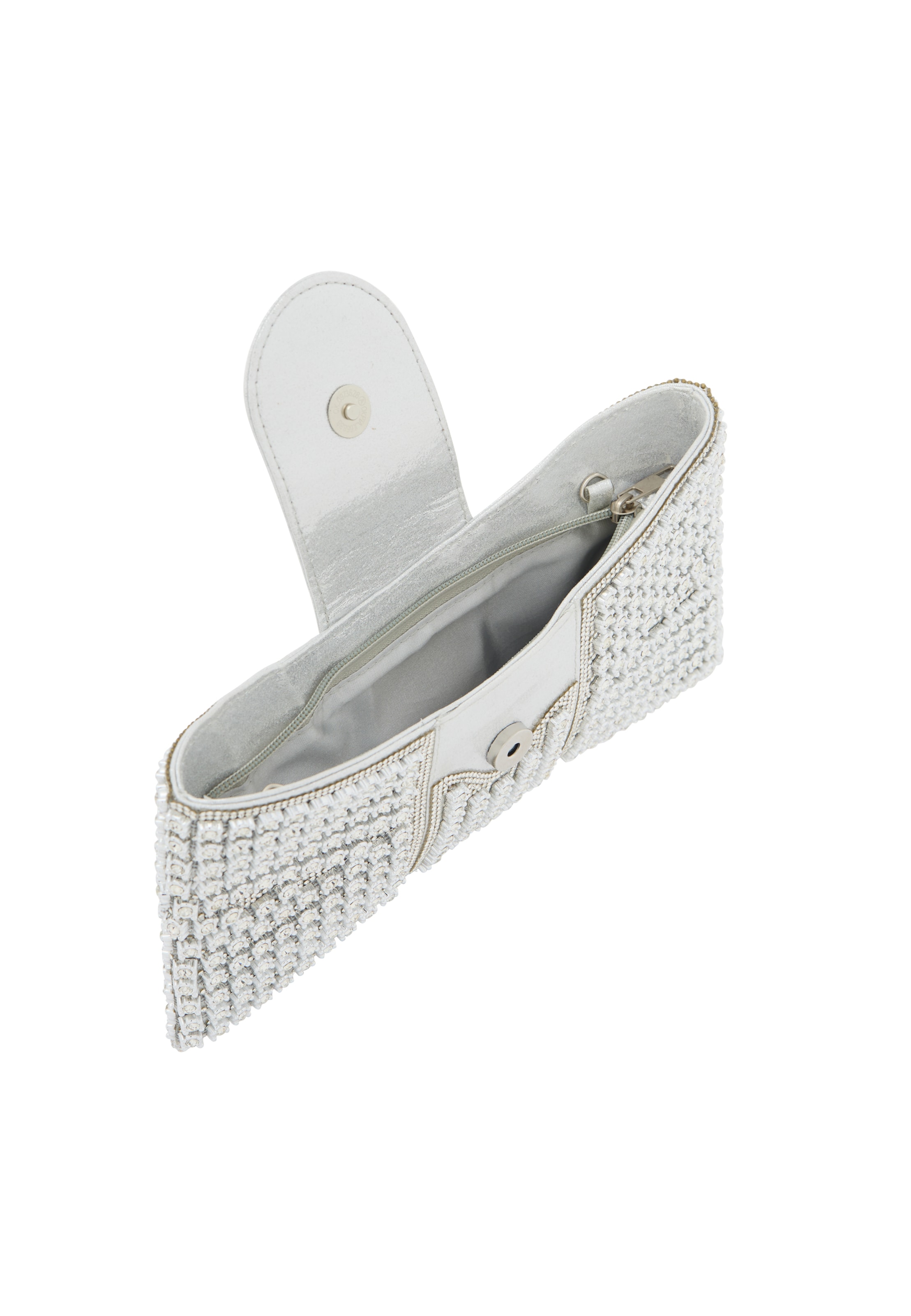 faina Clutch in Zilver