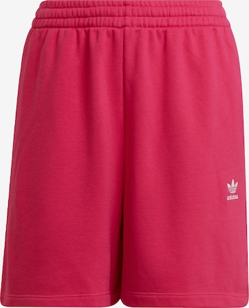 ADIDAS ORIGINALS Broek 'Adicolor Essentials French Terry' in Rood: voorkant