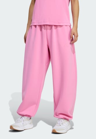 ADIDAS SPORTSWEAR Loose fit Sports trousers in Pink: front
