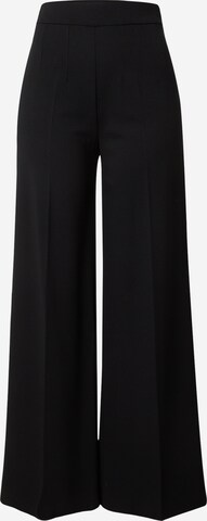 Wide leg Pantaloni con piega frontale di Marks & Spencer in nero: frontale