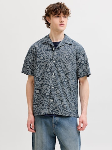 Regular fit Camicia di JACK & JONES in blu: frontale