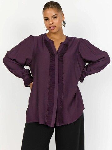 Camicia da donna ' SAFIA ' di Wasabi Concept in lilla: frontale