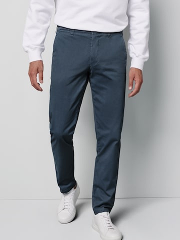 MEYER Chino trousers in Blue: front