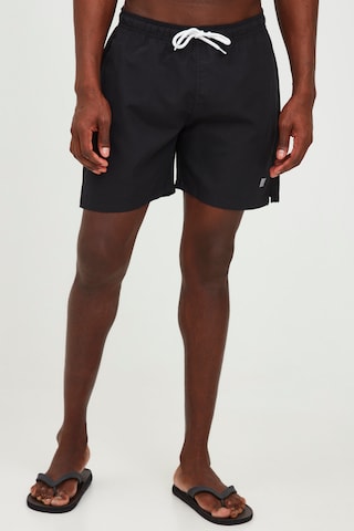 !Solid Board Shorts in Black: front