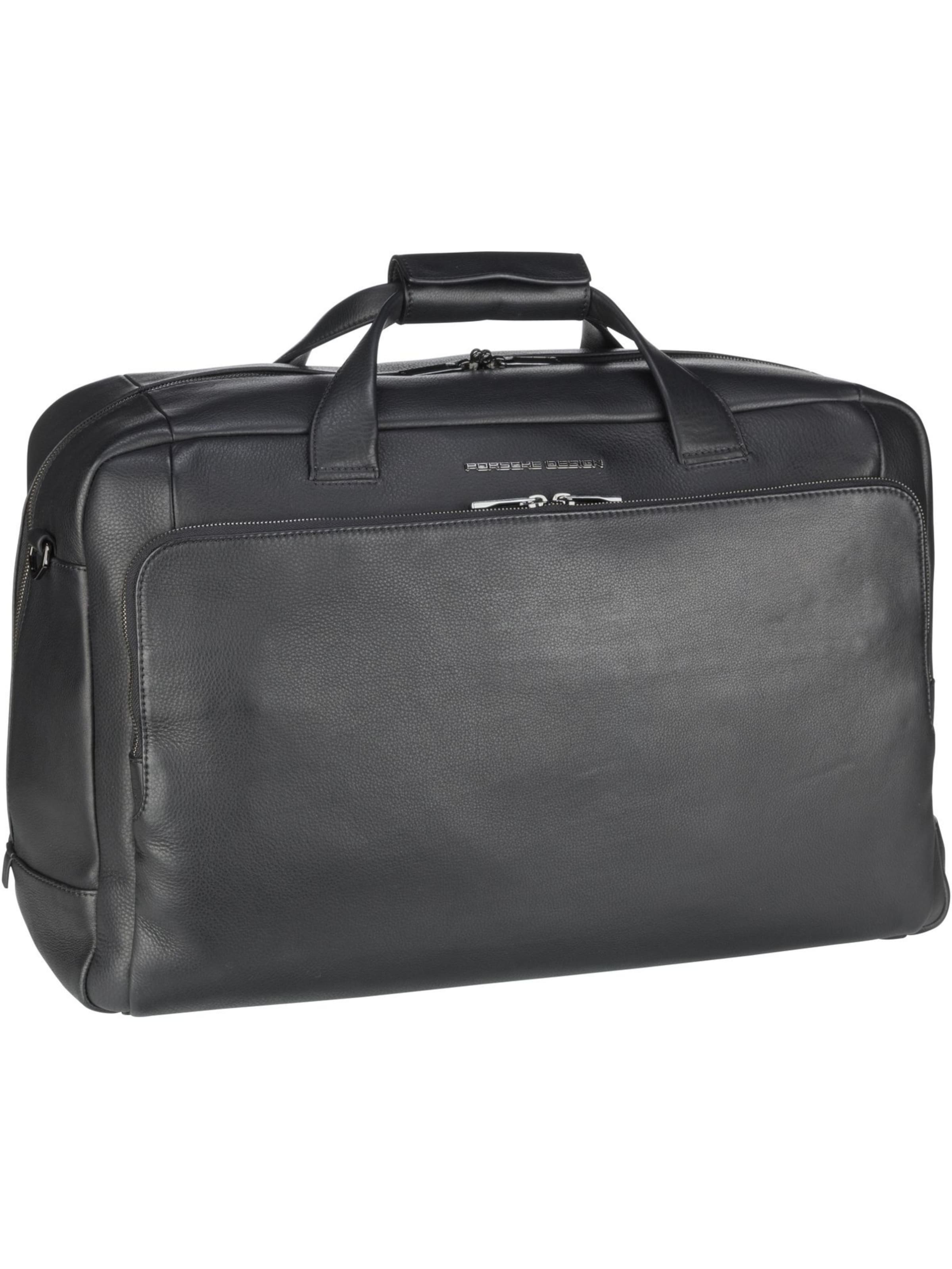 Borsa weekend di Porsche Design in nero: frontale