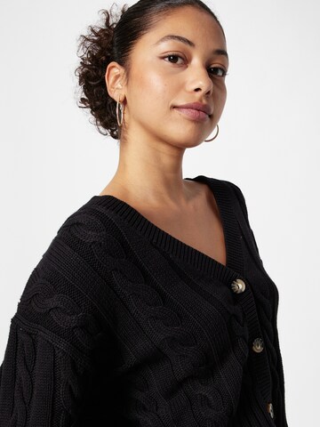 Monki Knit Cardigan in Black