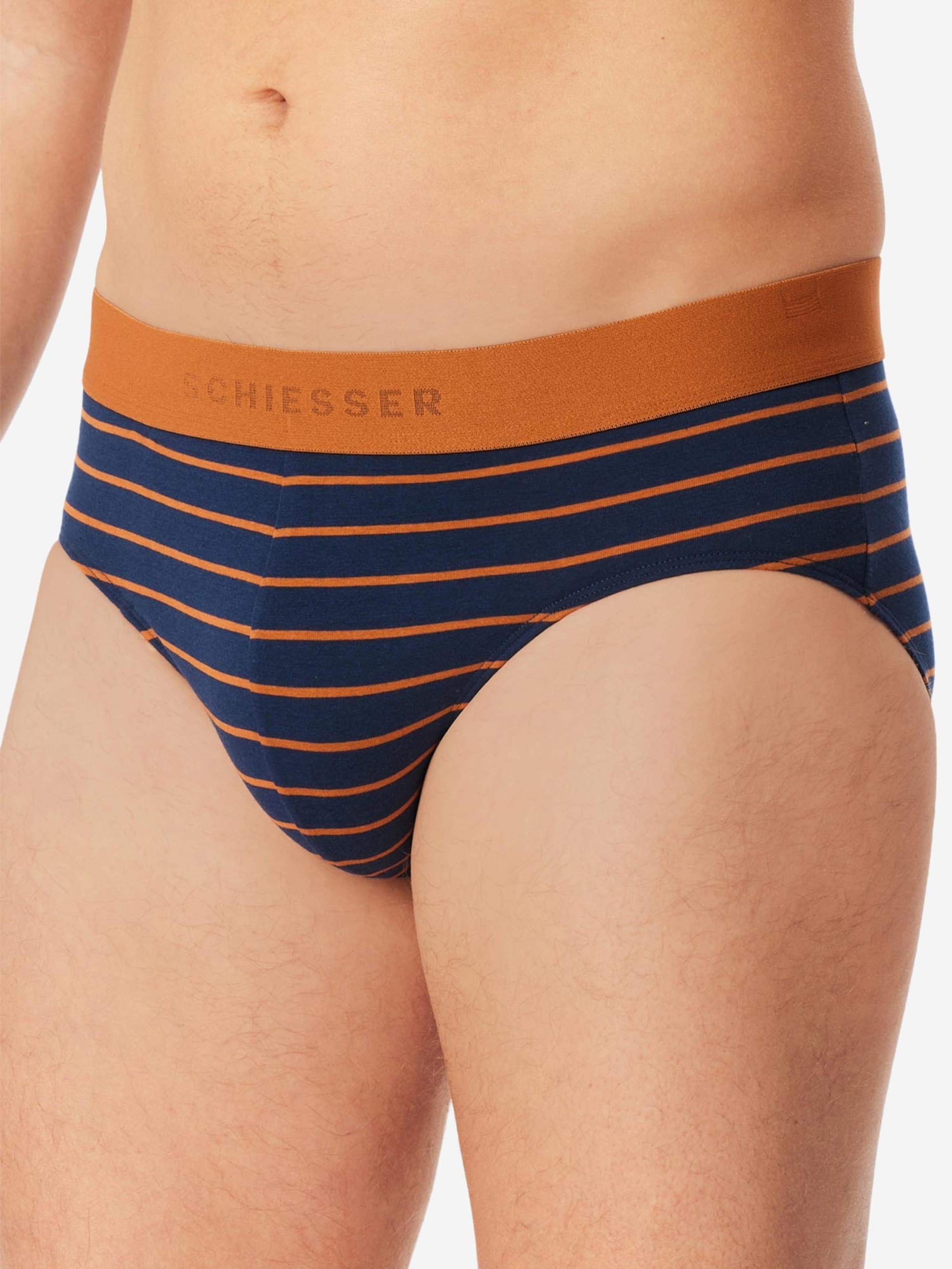 Slip '95/5' SCHIESSER en bleu : devant