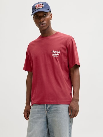 T-Shirt 'JORNorrebro' JACK & JONES en rouge : devant