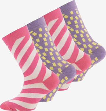 Chaussettes EWERS en violet : devant