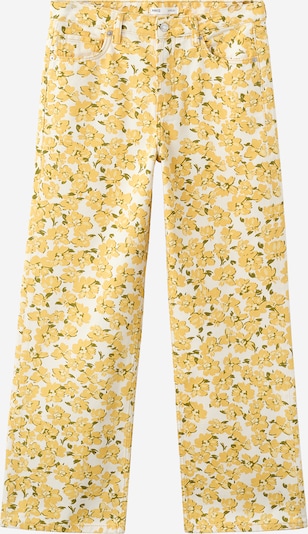MANGO Jeans 'Amalfi' in 29 in zitrone / pastellgelb / oliv / weiß, Produktansicht