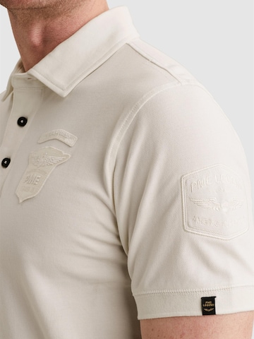 Maglietta 'Polo shirt in piqué with badges' di PME Legend in bianco