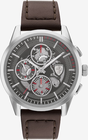 Scuderia Ferrari Uhr in Silber: predná strana