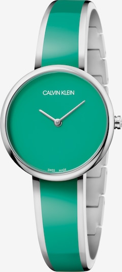 Calvin Klein Uhr in silbergrau / grün, Produktansicht