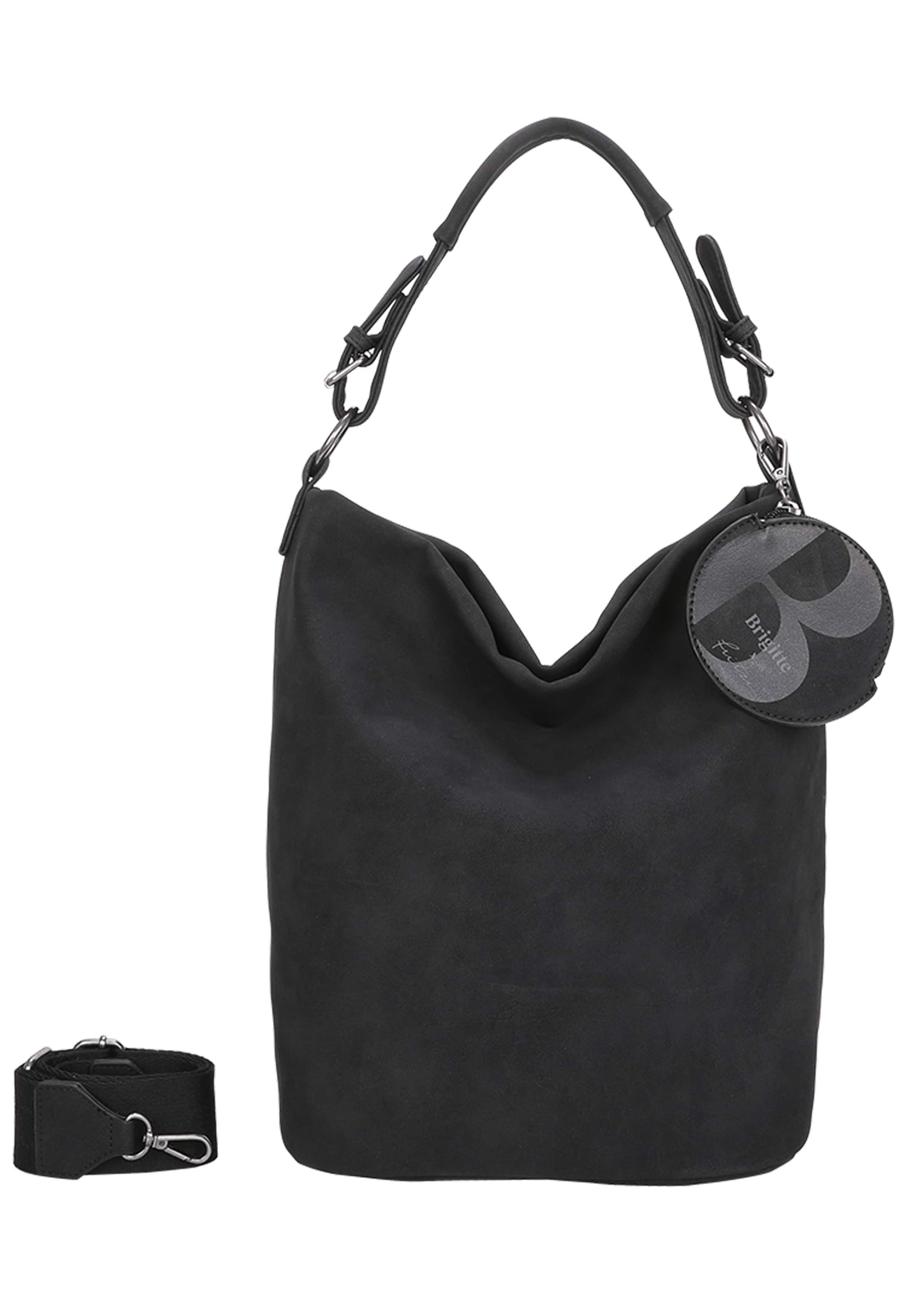 Fritzi aus Preußen Schultertasche 'Brigitte x fritzi Special Hobo01' in Schwarz: Vorderseite