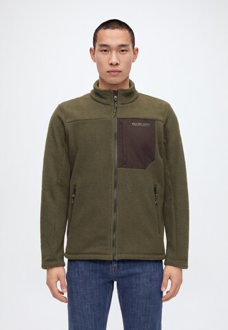 KILLTEC - Chaqueta polar funcional 'KOW 29' en verde: frente