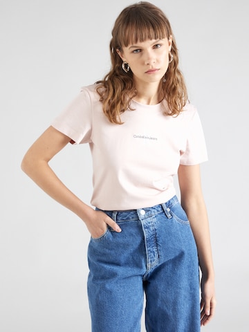 Calvin Klein Jeans Shirt in Roze: voorkant