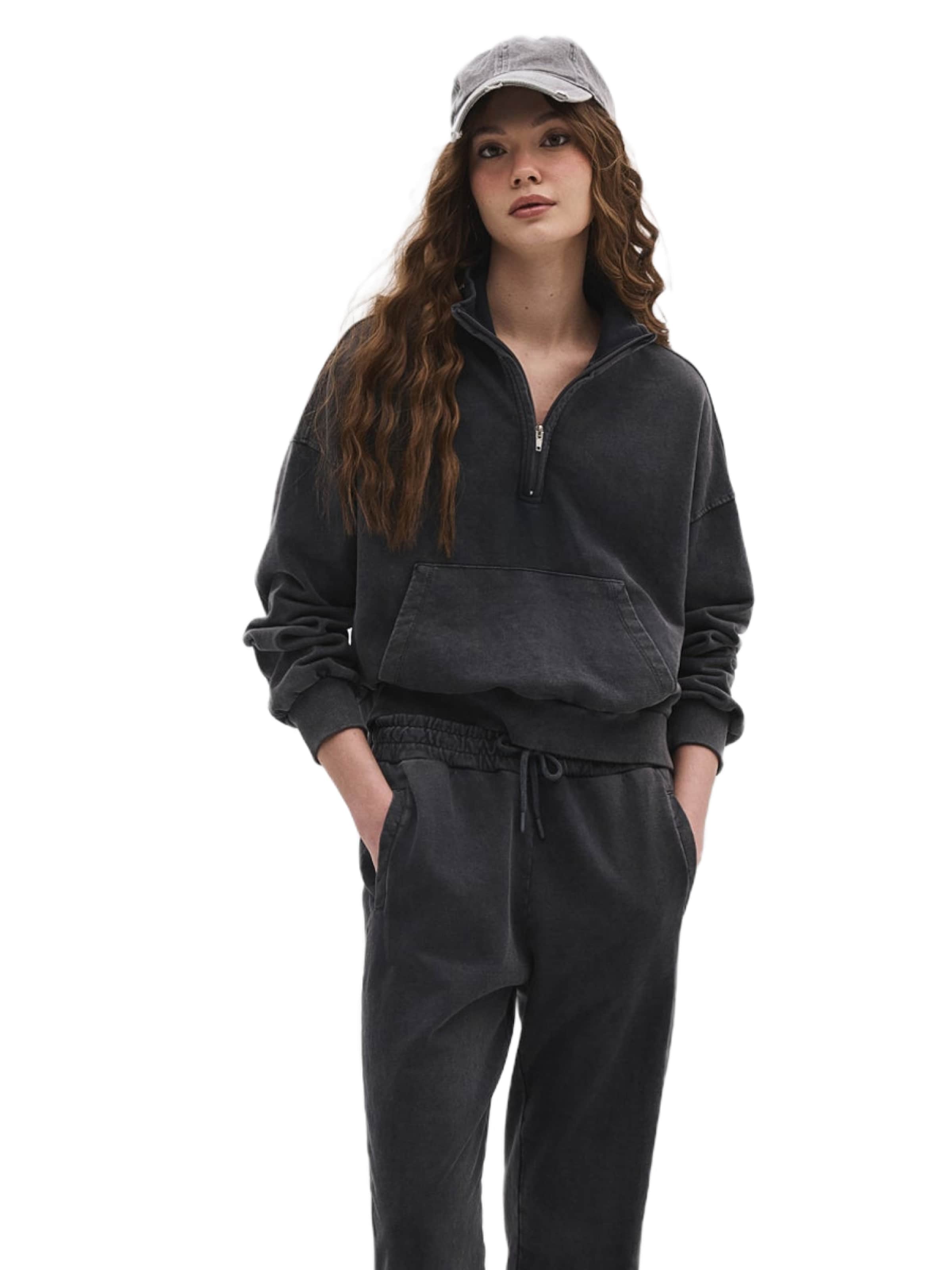 No Matter What Sweatshirt in Grau: Vorderseite