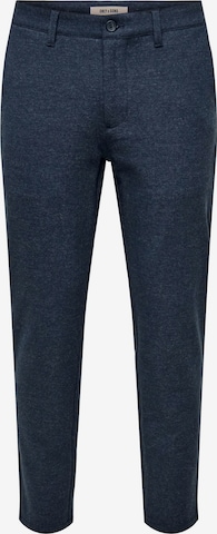 Pantaloni eleganți 'ONSMARK' de la Only & Sons pe albastru: față