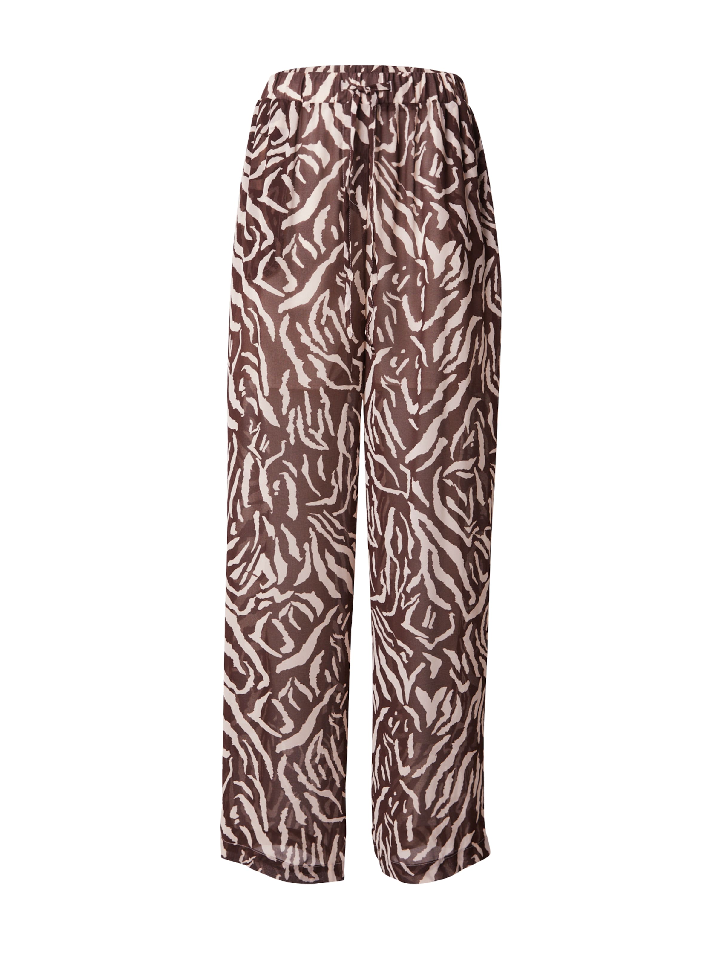 VILA Loosefit Παντελόνι 'VIKRISTINA' σε μπεζ: μπροστά