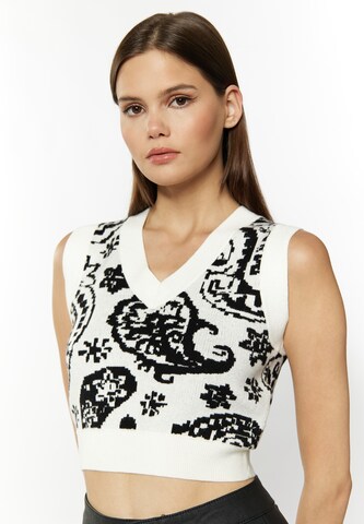 Pull-over 'Ucy' myMo ROCKS en blanc