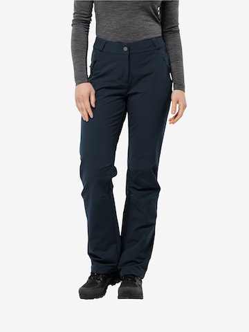 Regular Pantalon outdoor 'ACTIVATE THERMIC' JACK WOLFSKIN en bleu : devant