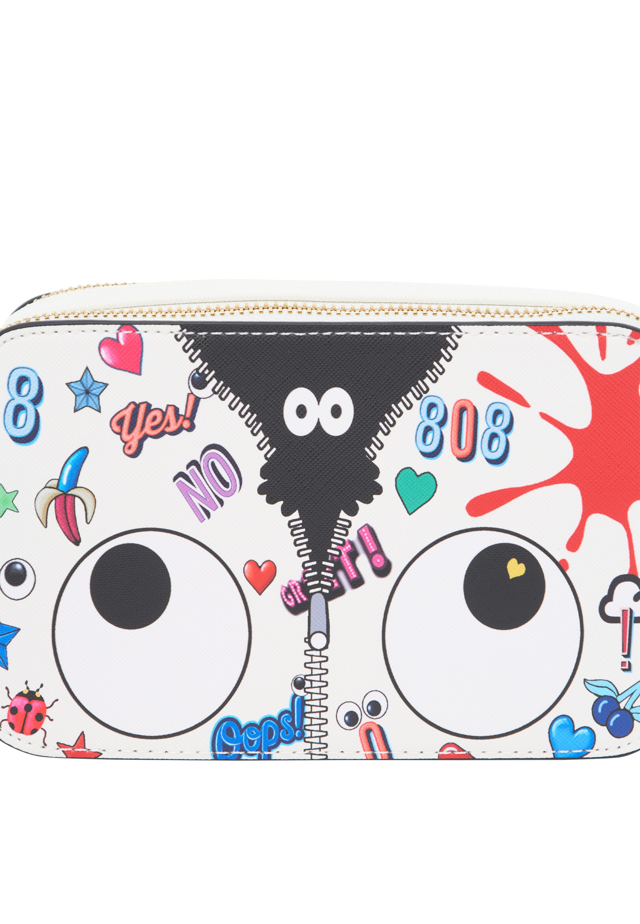 MYMO Torba za čez ramo 'Pop Eyetheme' | bela barva