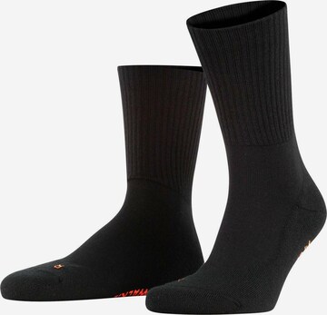 FALKE Athletic Socks in Black: front